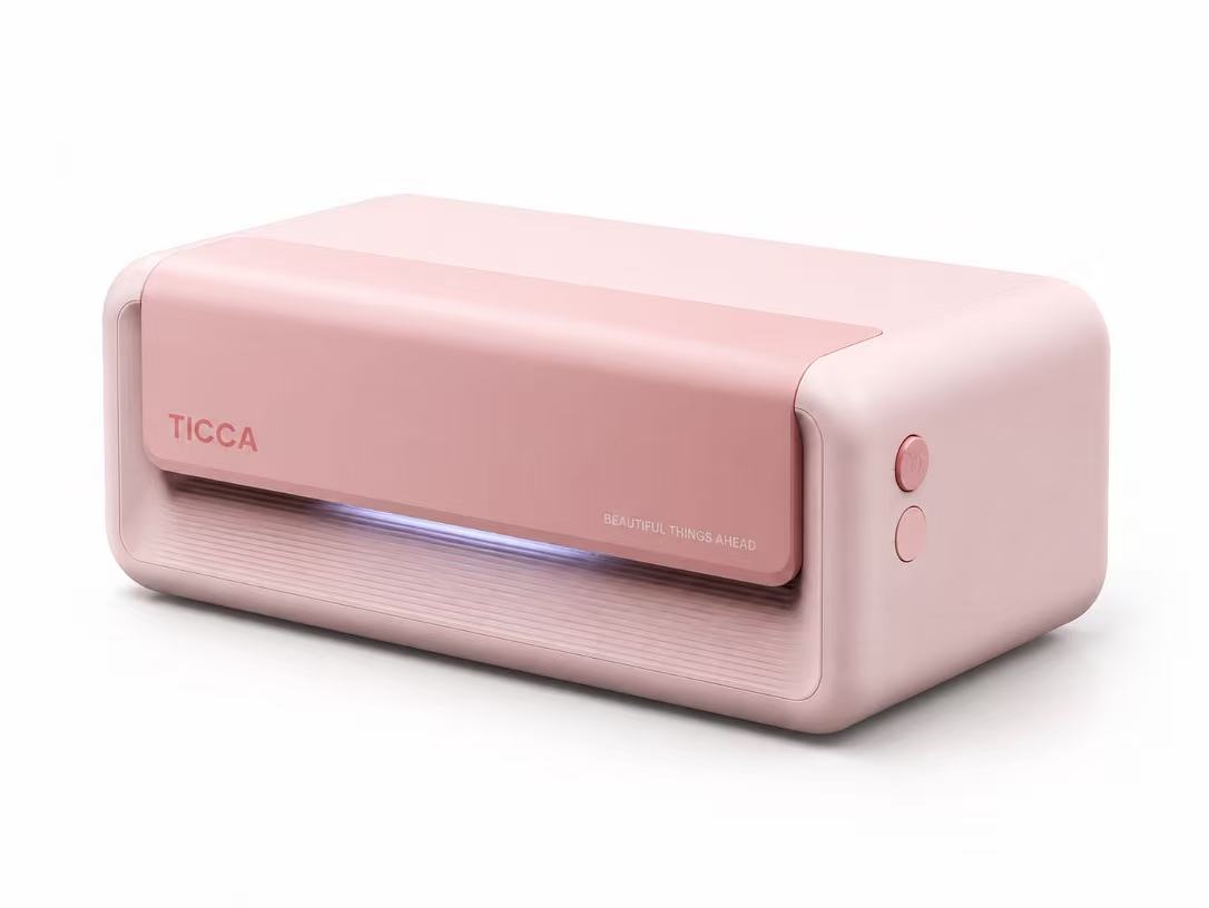 TICCA print and cut machine in soft blush pink